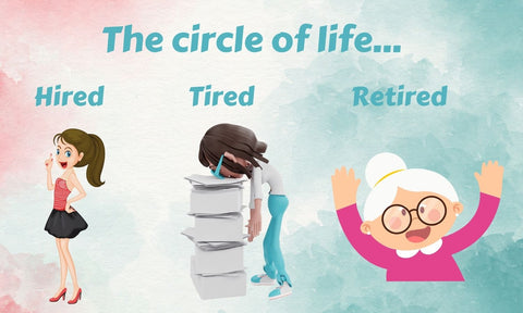 Tired and Retired - Funny Reminders That Life is Great in the "Golden Years"  - Perfect for a  Retirement or Any Occasion