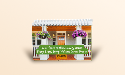 From House to Home Flip Book - The Perfect Gift From Those in the Real Estate Industry for Clients Closing on a New Home